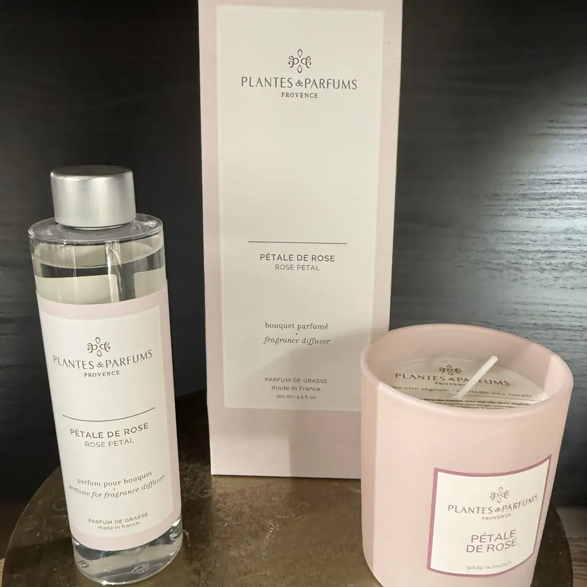 bougie pétales de roses