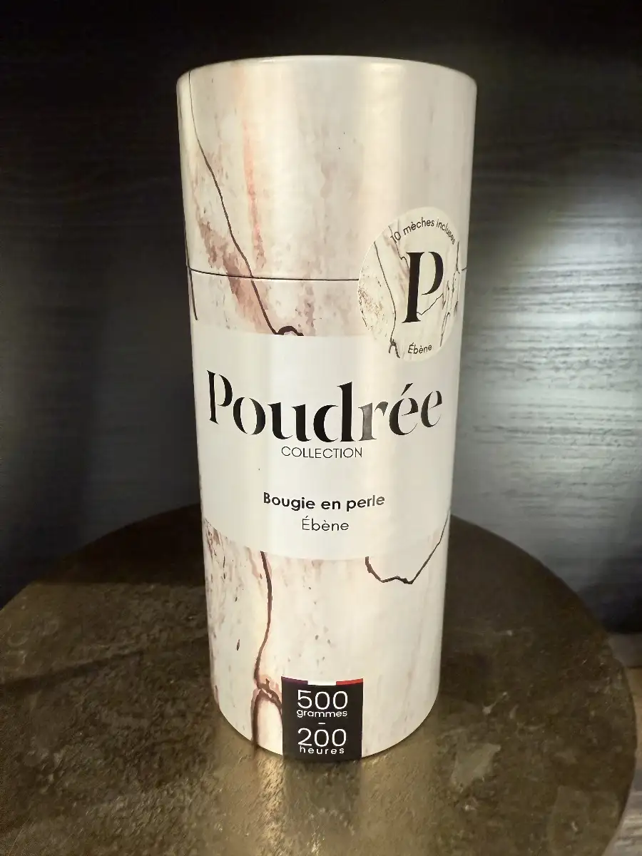 bougie poudrée paris Ebène
